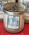 Bougie Parfumée de Luxe, Collection Magie de Noël et Flocons Givres, Décorative avec Couvercle en Relief