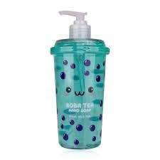 Distributeur de Savon pour les Mains Boba Tea, Collection Kawaii, 3 Couleurs Assorties
