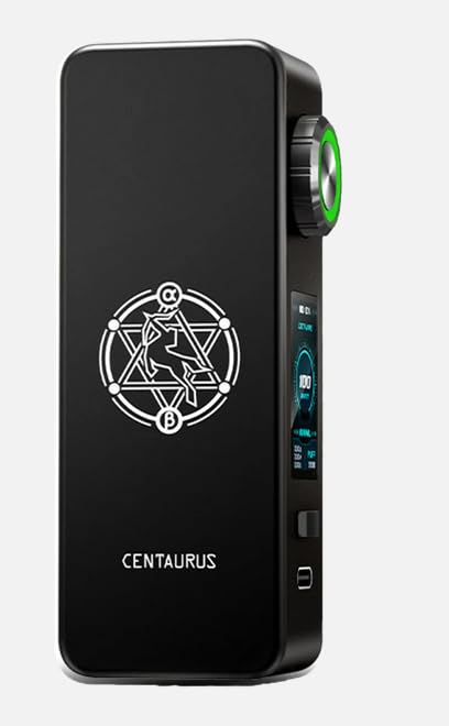Centaurus M100 Mod Électronique, Boîtier Rectangulaire en Alliage, Design Vintage et Moderne, Panneaux Amovibles en Turquoise, Bleu et Rose, Noir. Sans Accu et Clearomiseur.