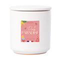 Bougies Cocktail Rose Pamplemousse, Bougie Parfumée en Cire, Style Français, Pot en Céramique Blanche