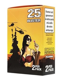 Blister 25 Paquets de Blunts, Boîte de 25 Unités