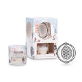 Bougie Décorative d'Intérieur en Verre, Collection Hivernale, Design Festif avec Motifs Saisonniers, Parfaite pour l'Ambiance