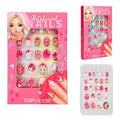 Kit de Faux Ongles pour Enfants, Décorations d'Ongles Roses pour Petites Filles, Accessoires de Manucure Amusants