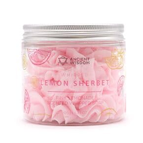 Crème Fouettée Savon en Pot, Parfum Sorbet Citron, Rose, Format Pot