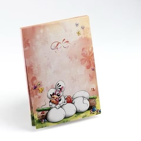 Bloc-Notes Parfumé A5, Illustrations Animaux Cartoon, Multicolore, Format A5
