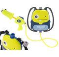 Sac à Dos Réservoir Pistolet à Eau Dinosaure Jaune, 1000ml, avec Pistolet et Tuyau, Jeu d'Eau pour Enfants