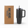 HOGG Gobelet Big Swig Tumbler 40 oz avec Couvercle et Paille, Revêtement en Poudre