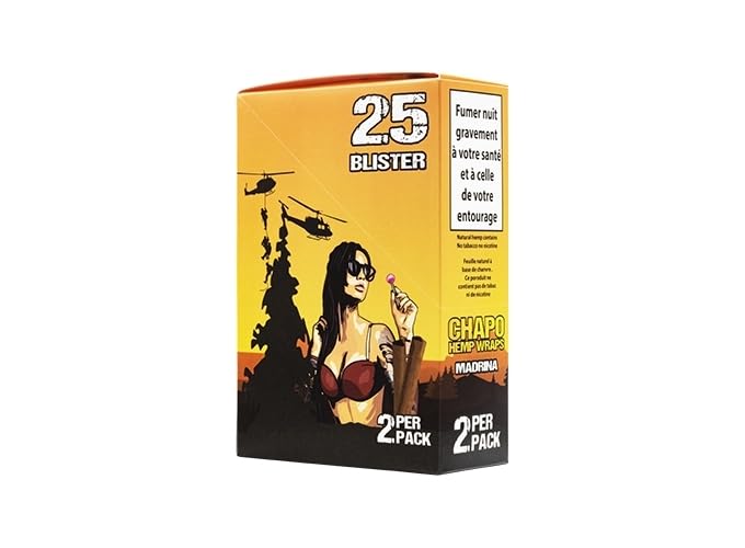 Sachet de 2 feuilles blunt  pour rouler vos cigarettes. Blunt sans Tabac, 100% chanvre.