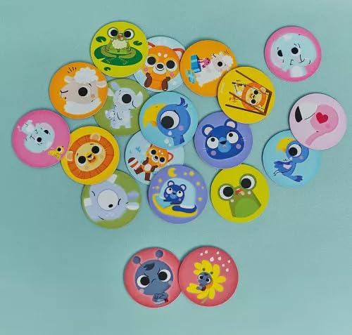 Memo des Émotions, Jeu de Mémoire Éducatif pour Enfants 2 Ans et Plus, Cartes d'Apprentissage des Émotions, Fabriqué en France