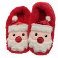 ,Chaussons Chauffants Père Noël, Rouge et Blanc, Design Festif pour Intérieur