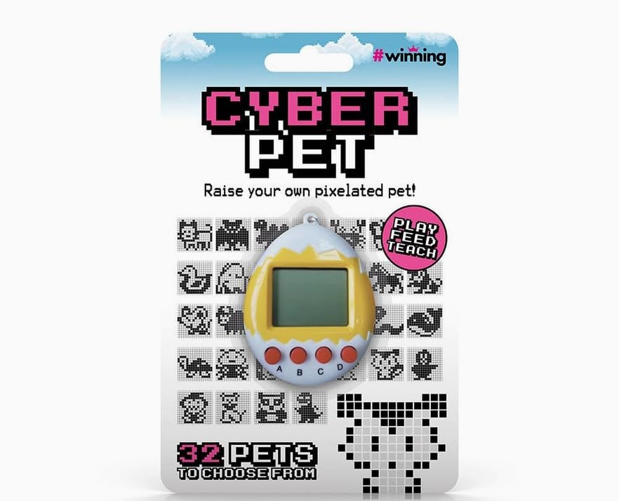 Cyber Pet, Animal de Compagnie Virtuel Pixelisé, 32 Animaux au Choix, Jouer, Nourrir, Enseigner