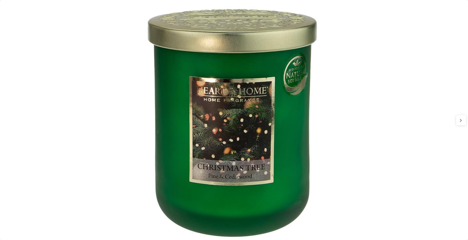 Bougie Parfumée Baubles & Berries, Parfum Baies d'Hiver et Agrumes, Noir, Collection Naturelle