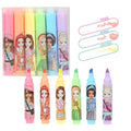 Surligneurs Pastel Mini avec Personnages, Couleurs pastel, Lot de 6