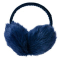 Cache-oreilles en Fausse Fourrure, Bleu Marine et Noir, Accessoire d'Hiver