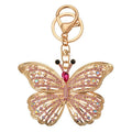 Porte-clé Décoratifs en Cristal, Papillon et Cygne Rose, Accessoires de Sac