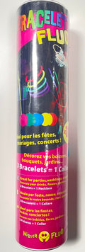 Mister Fluo Bracelets Fluorescents, Multicolores, Lot de 100, Idéal pour Fêtes, Mariages, Concerts