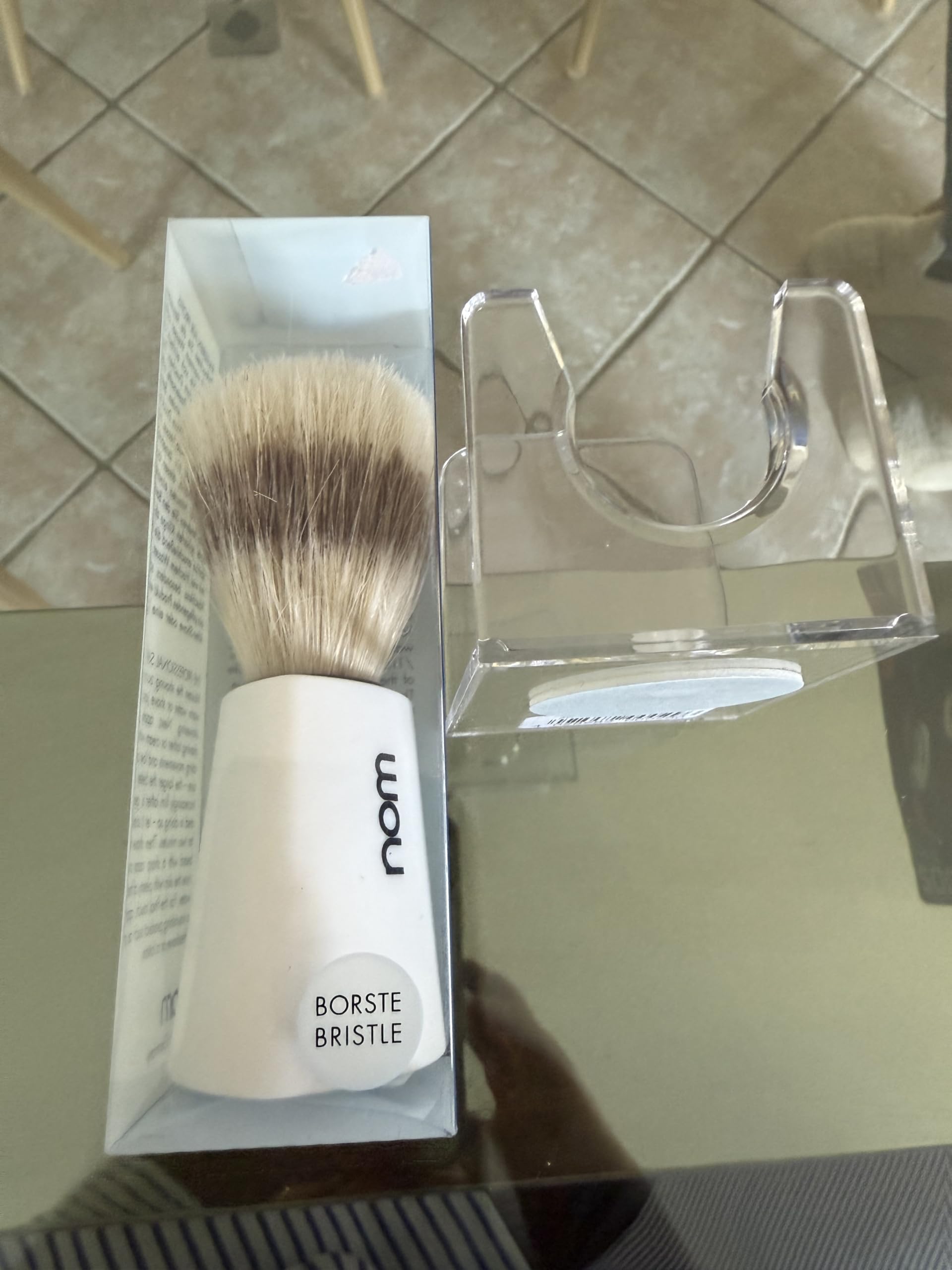 Blaireau  pour rasage homme + support