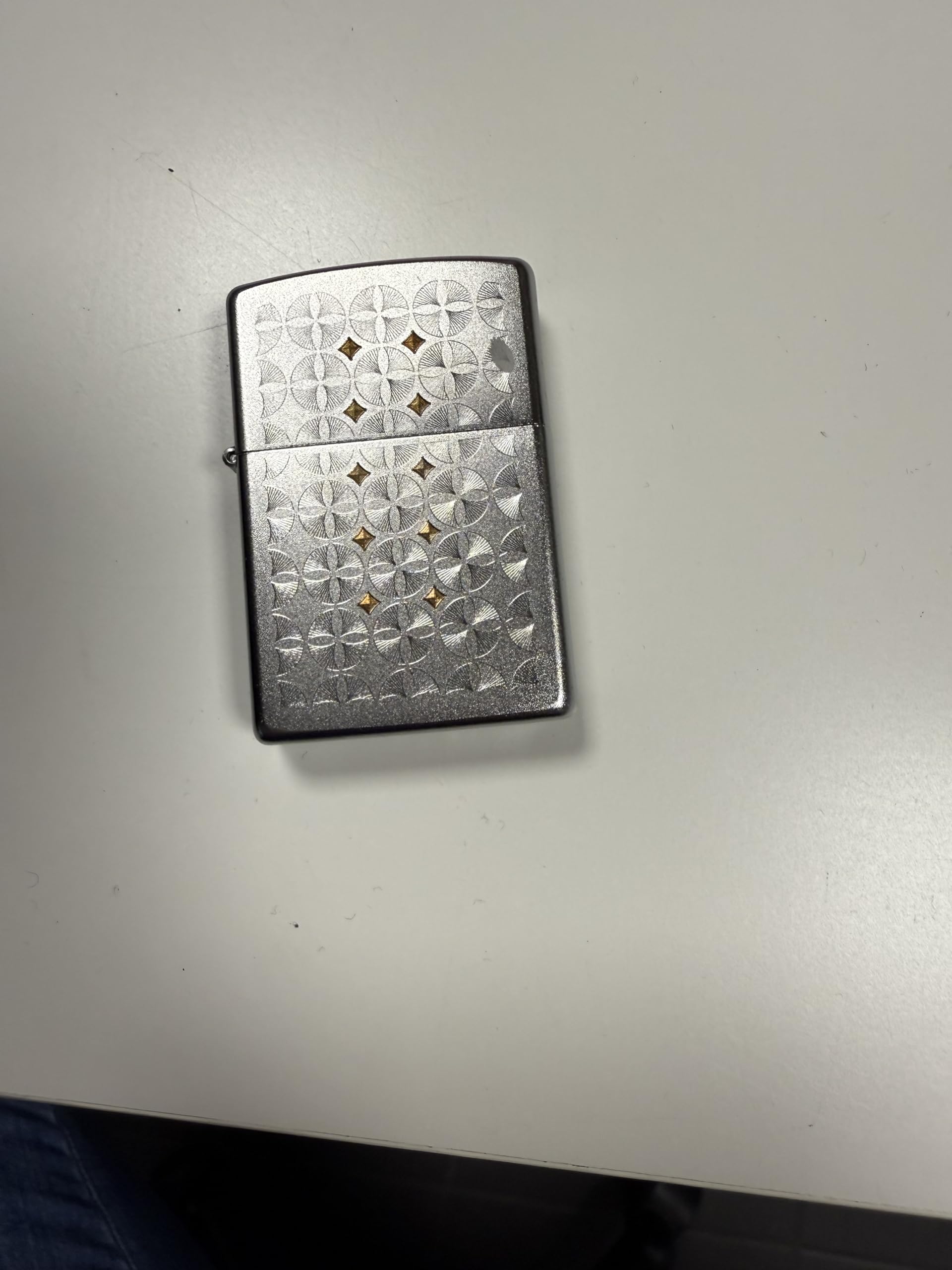 Briquet Essence Métallique, Argent, 8.0 x 2.5 x 1.0 cm, 85g