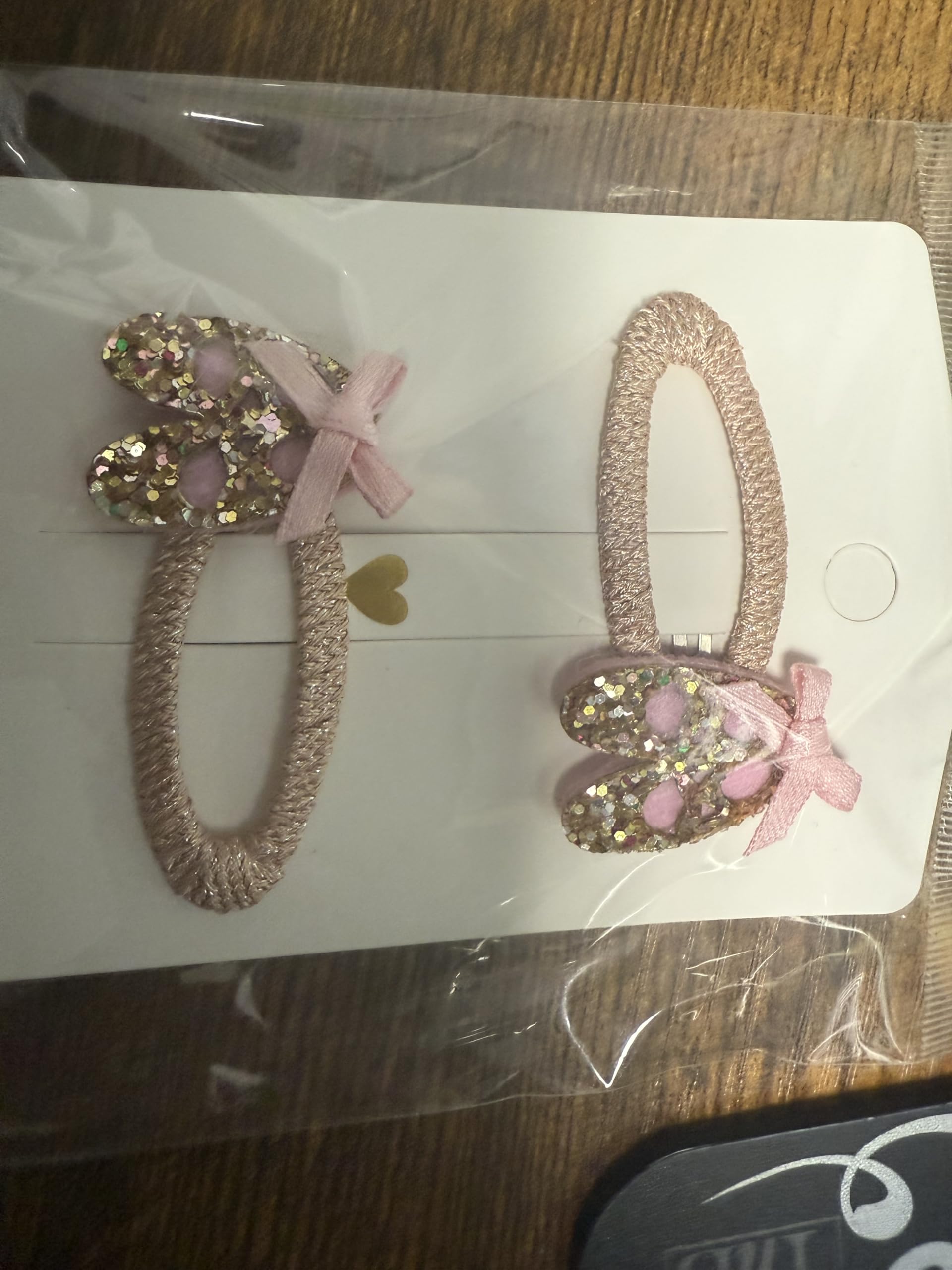 Barrettes à Cheveux pour Filles, Licorne et Étoile Paillettes, Rose et Argenté,