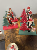 Décoration de Noël Traditionnelle, Casse-Noisette et Sapin Rouge et Vert, Ornement Festif pour Arbre de Noël, Style Classique