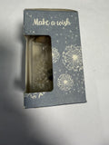 Boule à Vœux Décorative en Verre avec Graines de Pissenlit, Boîte Cadeau Make a Wish