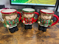 Tasse de Noël Casse-Noisette en Céramique, Design Festif avec Figurine en Costume Vert et Rouge, Mug Décoratif pour les Fêtes, Collection Hiver