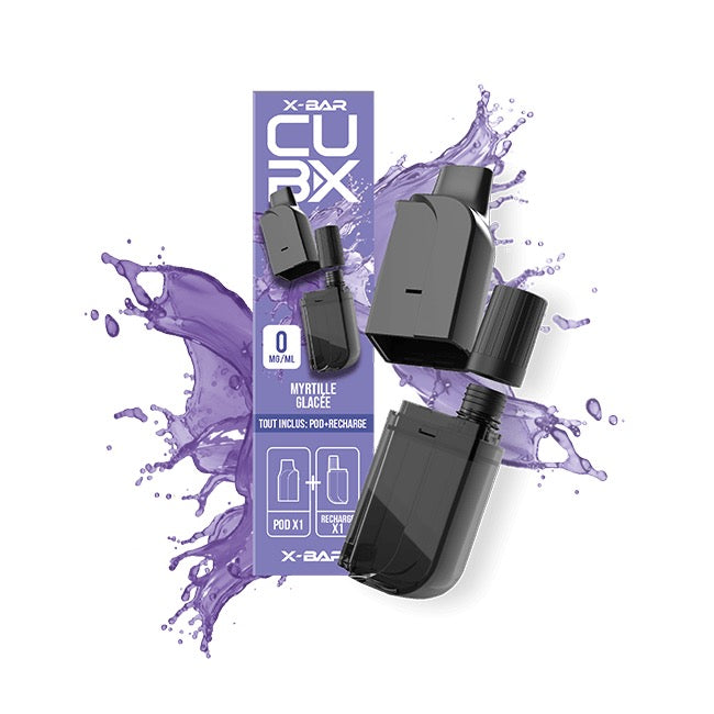 Xbar CUBX 2 Pods – Myrtille Glacée - 0mg/ml