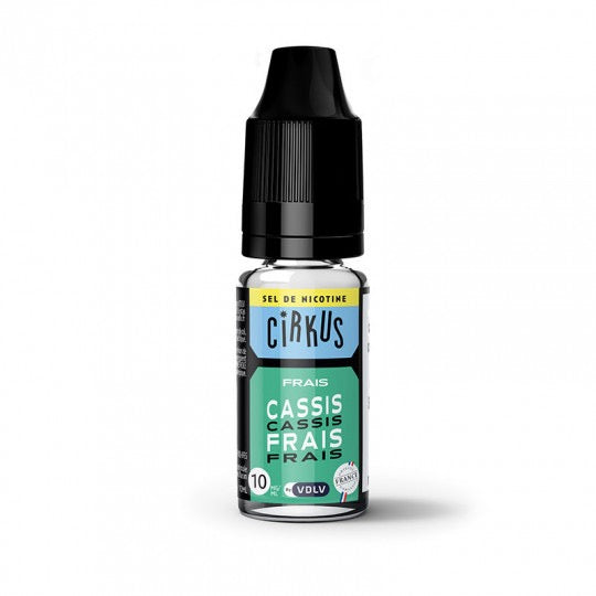 Cirkus E-liquide Cassis Frais aux sels de nicotine - 10 ml - 10 mg/ml