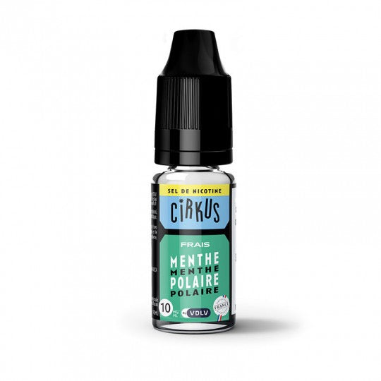 Cirkus E-liquide MENTHE POLAIRE  aux sels de nicotine - 10 ml - 10 mg/ml