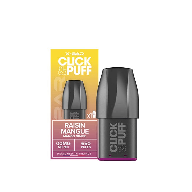 Xbar Pod click&puff- Mangue Raisin - 20mg/ml