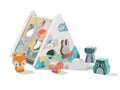 Boîte à Formes Animaux de la Forêt, Jouet Éducatif en Bois, Jeu de Tri et d'Apprentissage pour Enfants, Motif Renard, Lapin et Ours