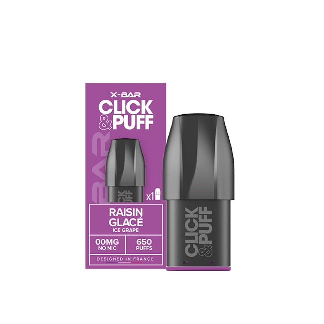 Xbar Pod click&puff- Raisin Glacé - 20mg/ml