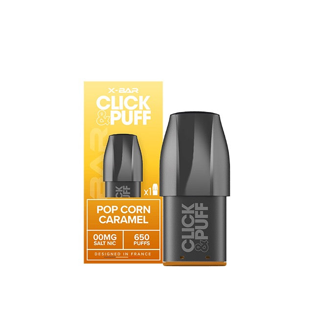 Xbar Pod click&puff- popcorn caramel - 0 mg/ml