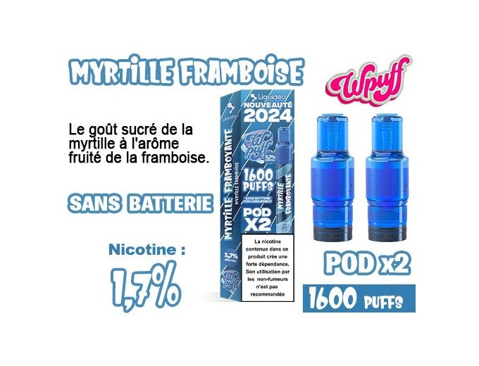 2 pod 2.0 - Myrtille Framboise - 0.9%