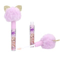 brillant à levres pour enfants, Embout Moelleux en Peluche Rose ou Violet