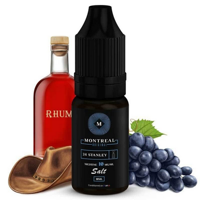24 Stanley Nic Salt Montreal Original 10ml Classic - Raisin - Rhum - 20mg/ml